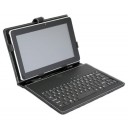 Обложка-Чехол с клавиатурой для планшета 10.2" @LUX™ прес. КОЖА: TL-201, TL-202, TL-203, (2001); USB, mini-USB, micro-USB.